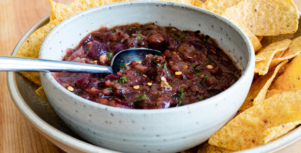 Charred Red Onion Salsa