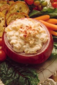 Creamy Onion Dip in an Onion Bowl