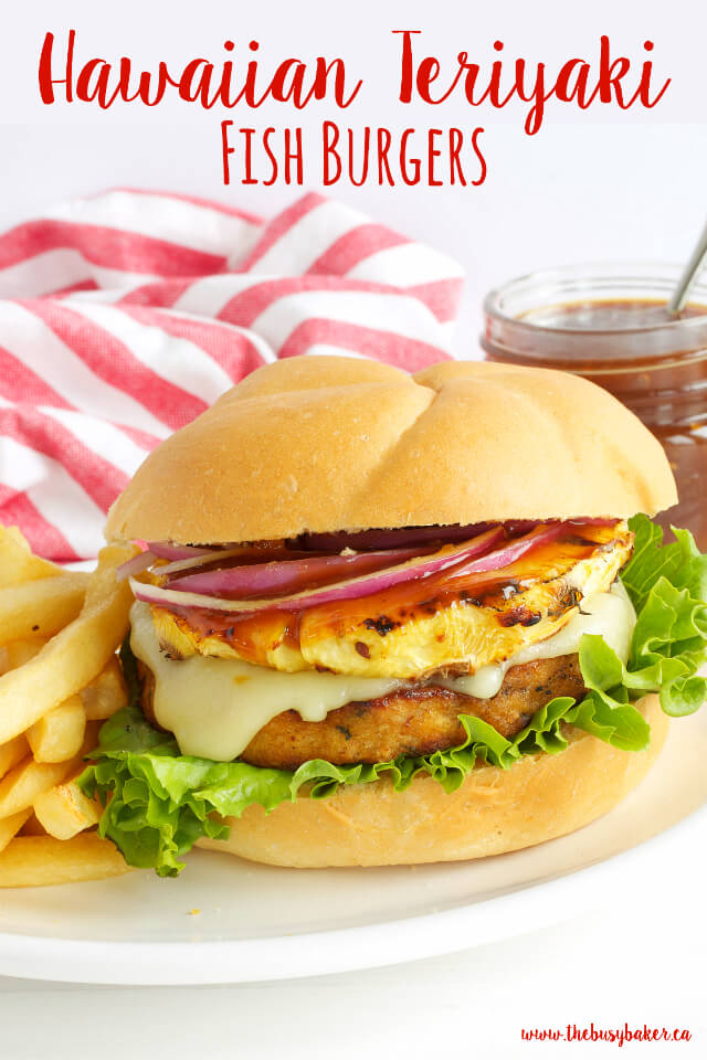 Teriyaki Recipes | Hawaiian Teriyaki Fish Burgers Recipe from The Busy Baker