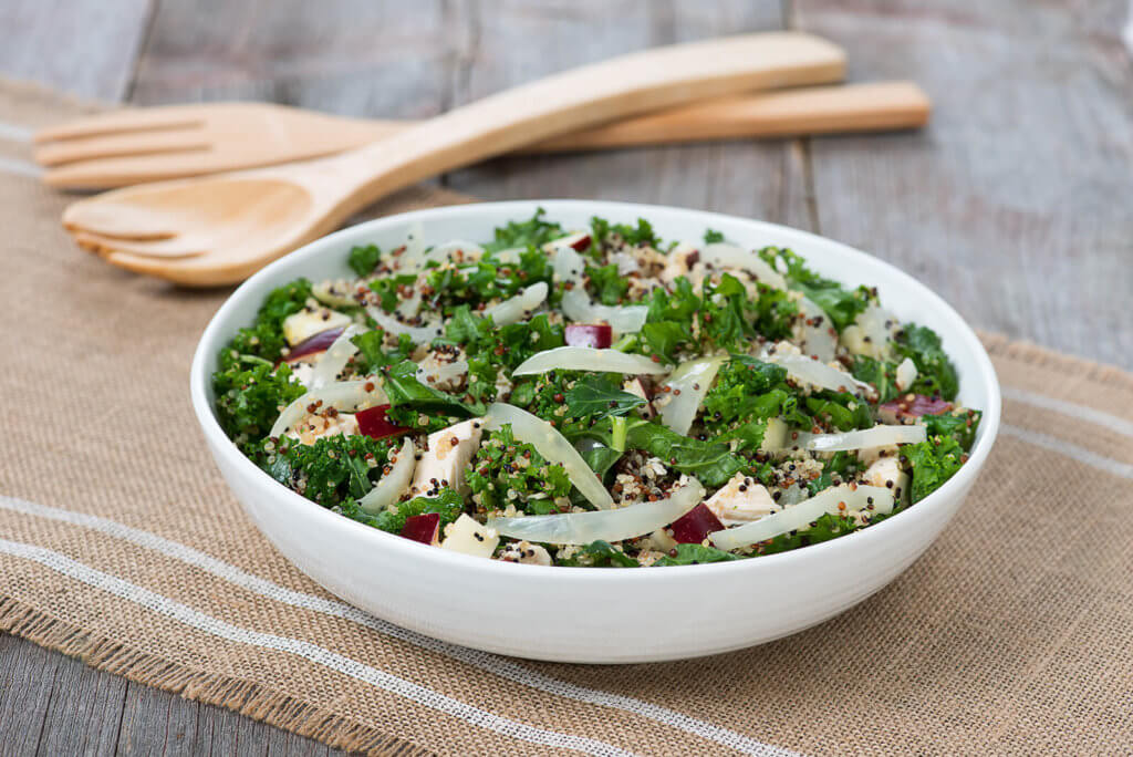 onion and quinoa salad