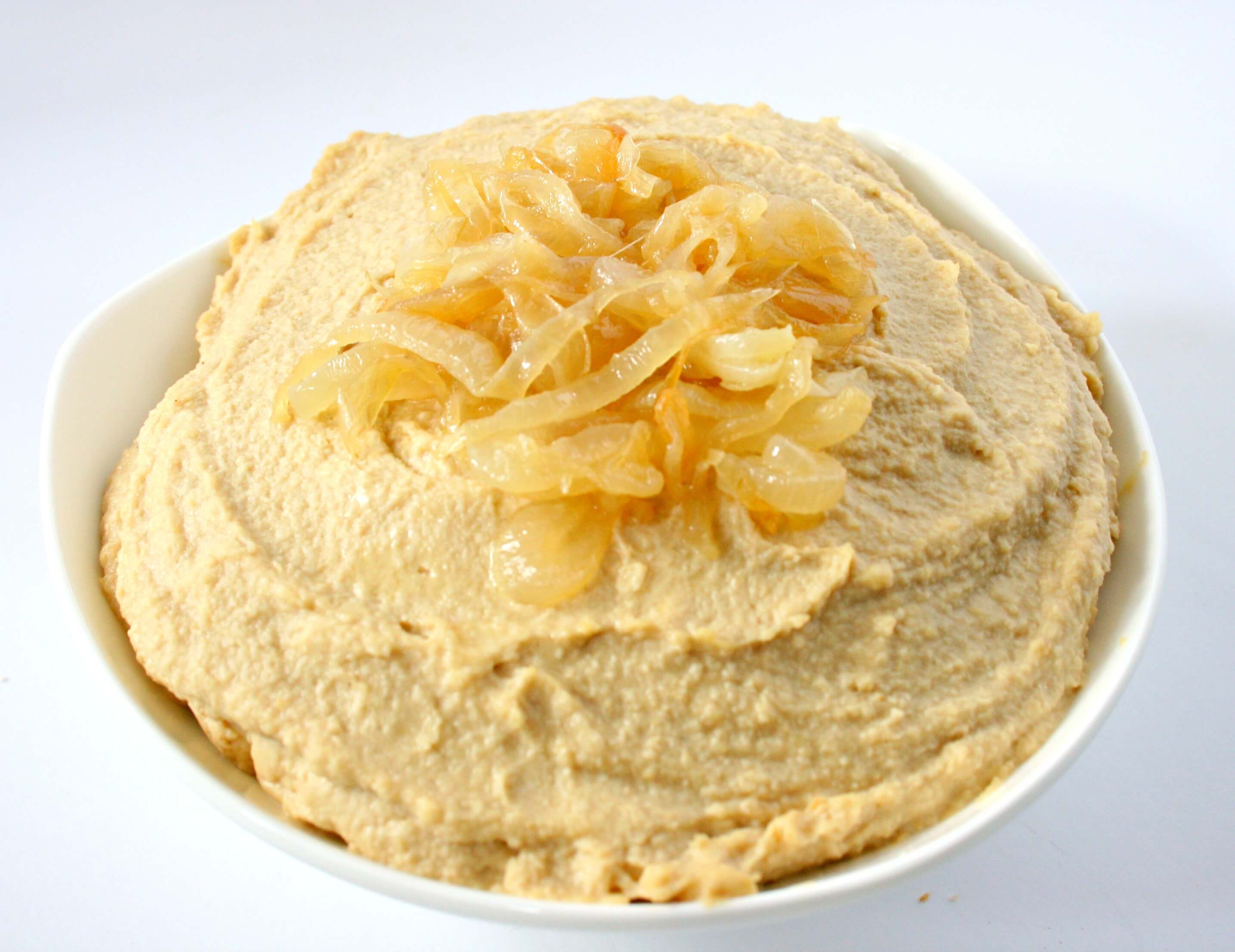 Caramelized Sweet Onion Hummus via National Onion Association