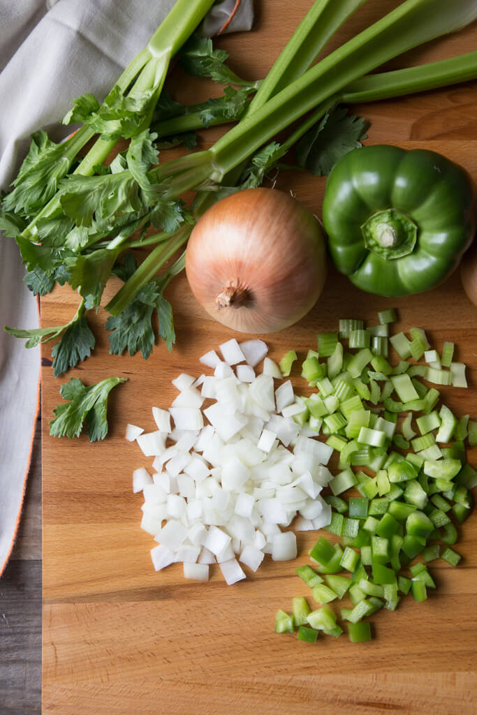 Onions create a foundation of flavor in The Cajun Holy Trinity.