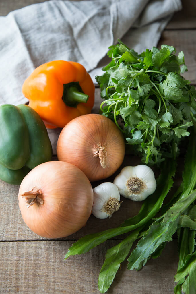 Ingredients for Puerto Rican Recaito Recipe