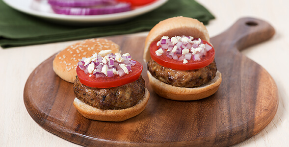 Lamb & Onion Feta Sliders National Onion Association