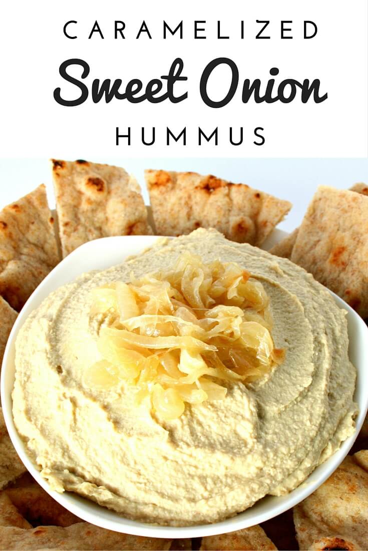 Caramelized Sweet Onion Hummus via National Onion Association