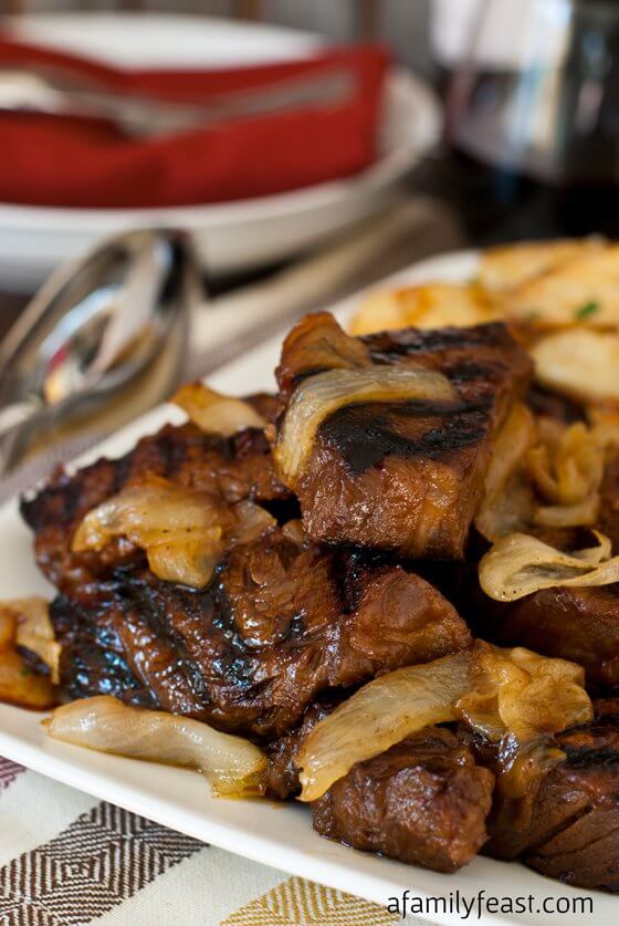 Steak Tips with Caramelized Onions