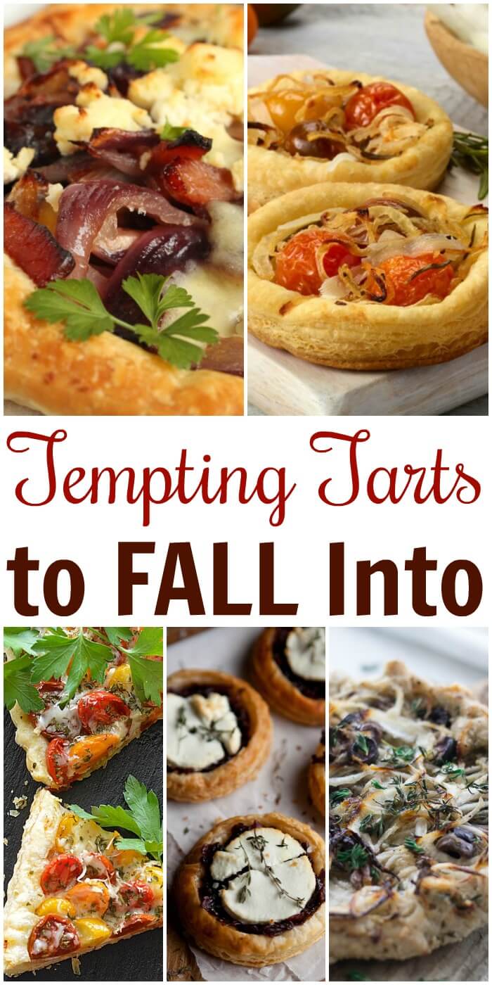 Fall is the perfect time for snacks and entertaining.  Here's an array of amazing and Tempting Tarts with Onions everyone will love.  