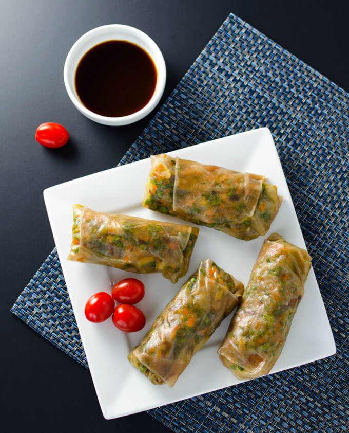 Teriyaki Recipes | Teriyaki Veggie Spring Rolls Recipe from Veggie Primer