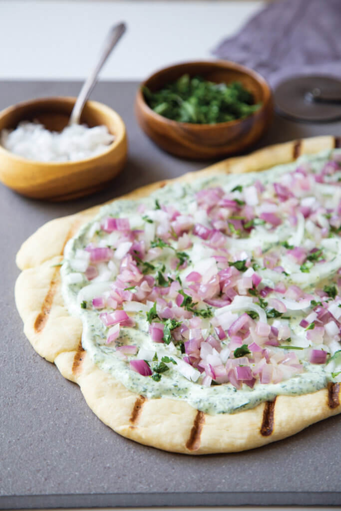 Three Onion Grilled Flatbread