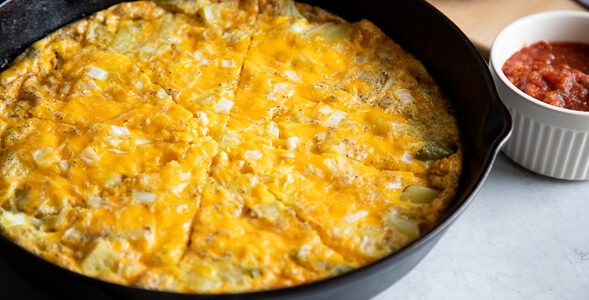 Onion Potato Breakfast Frittata