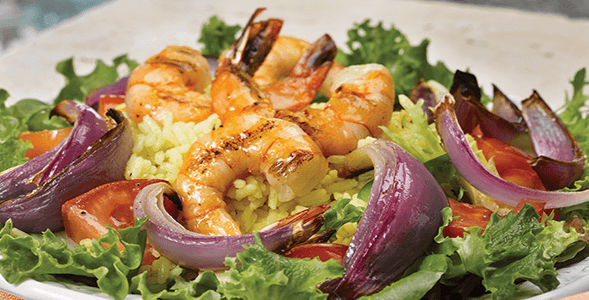 Paella Prawn Salad