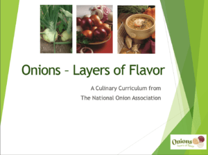 onion curriculum — Culinary Education